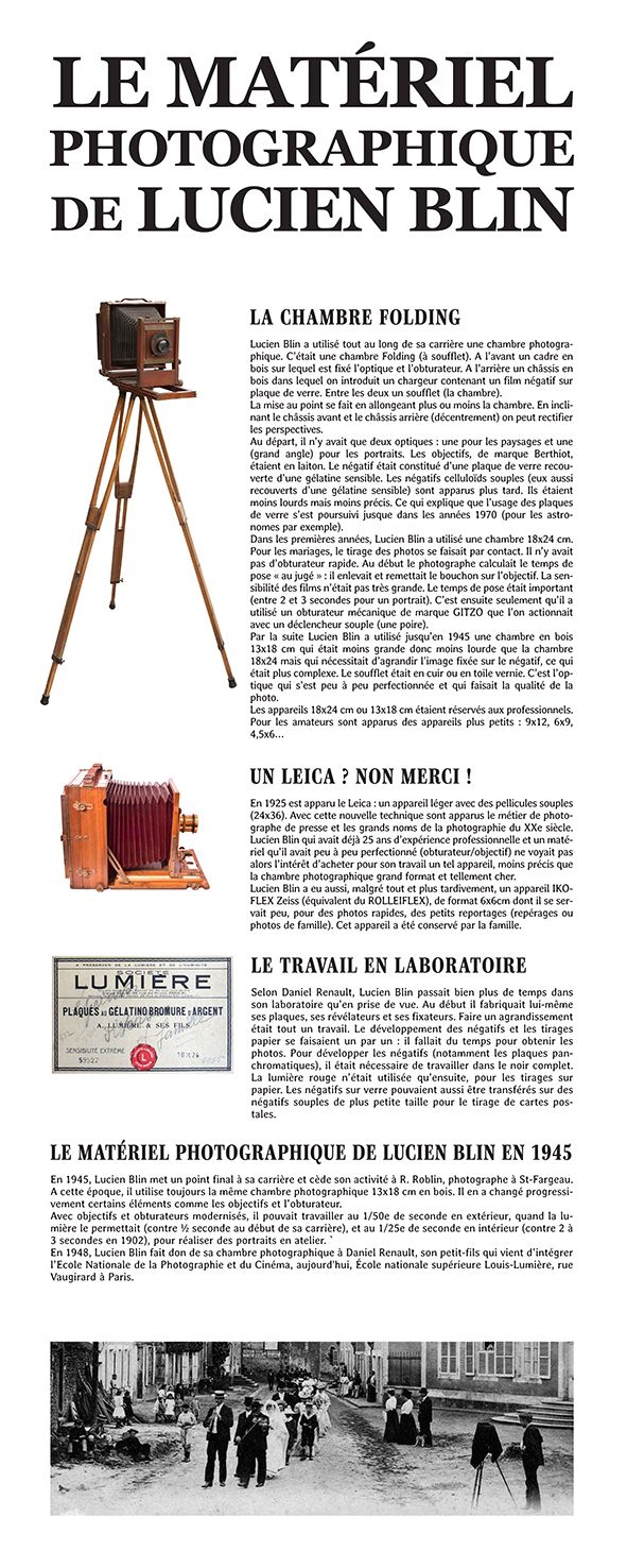 le matériel photo de lucien blin